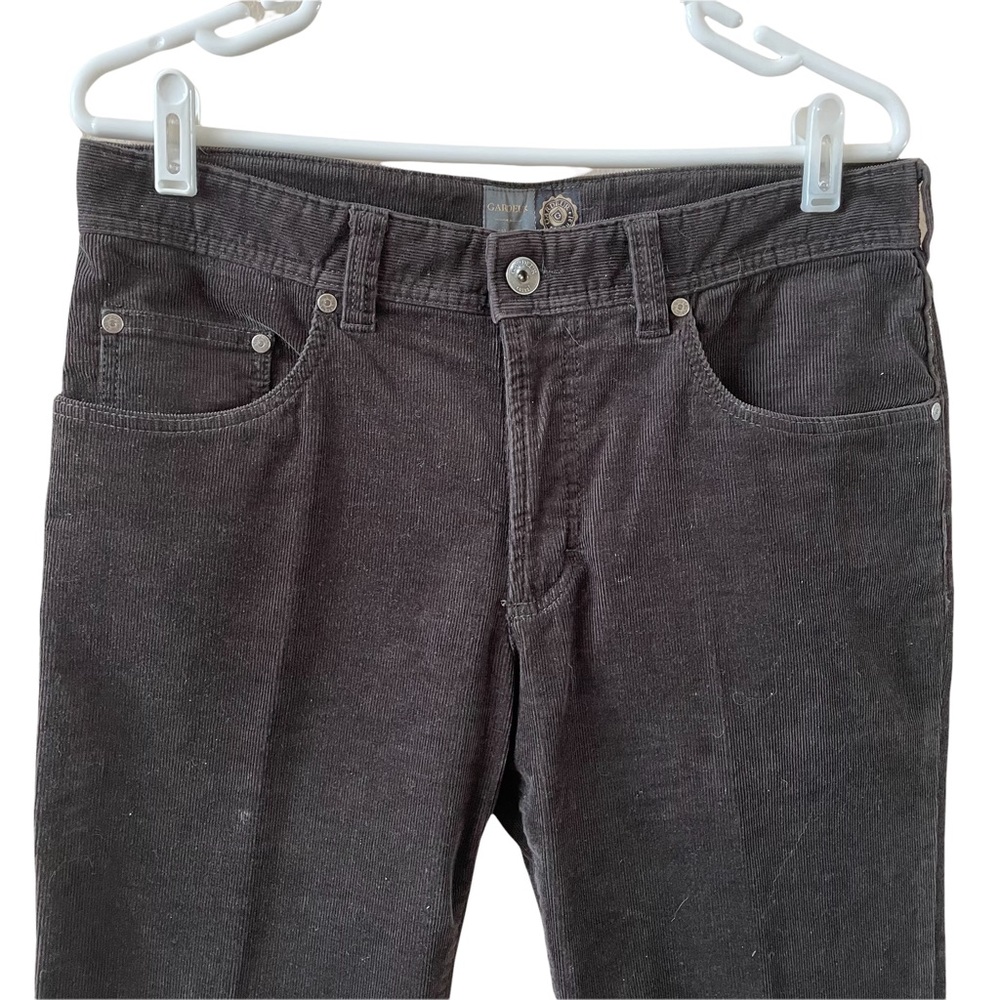 ❤️SOLD❤️ MENS 1920 GARDEUR CASUAL DARK BROWN CORDUROY PANTS JEANS STYLE 34/30 - Picture 2 of 11